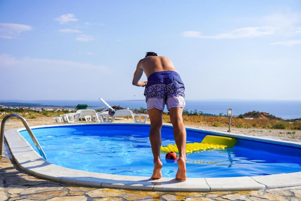 Beautiful Secluded Area Near Novalja Vacation House With Pool And Sea View Villa Lara מראה חיצוני תמונה