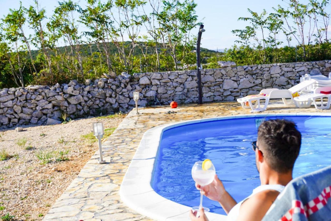 Beautiful Secluded Area Near Novalja Vacation House With Pool And Sea View Villa Lara מראה חיצוני תמונה