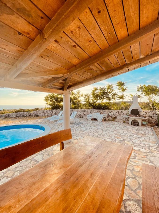 Beautiful Secluded Area Near Novalja Vacation House With Pool And Sea View Villa Lara מראה חיצוני תמונה